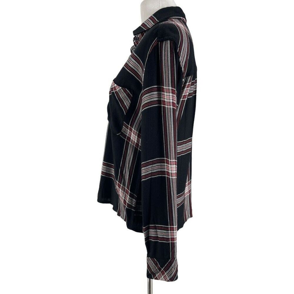 Rails Women's Jet White Ruby Dylan Plaid Long Sle… - image 3